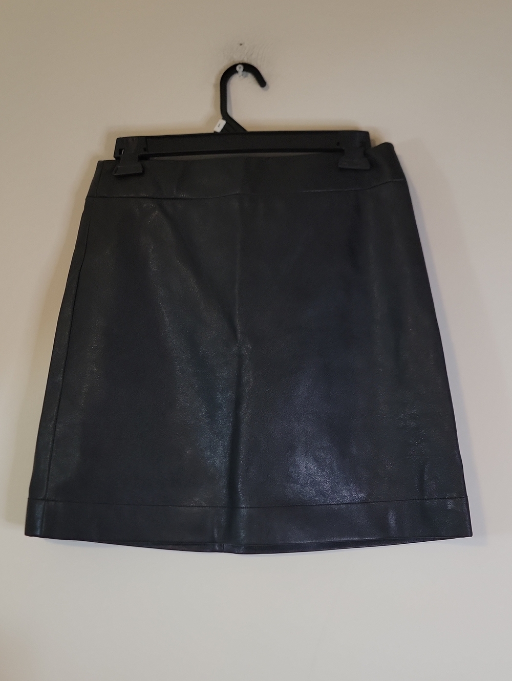 Classic Black Faux Leather Mini Skirt J. Crew